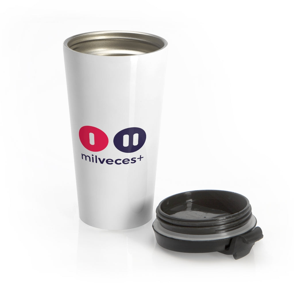 I II Mil Veces + - Full Color - Stainless Steel Travel Mug